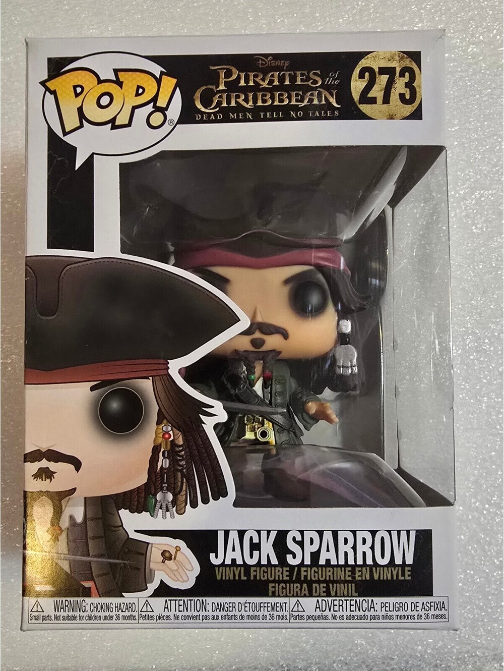 Funko Pop! Pirates Of The Caribbean 273 Captain Jack Sparrow
